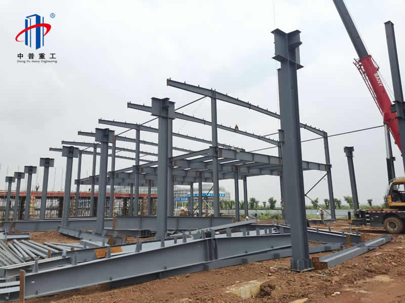 中普重工,武汉黄陂区新型制造产业园钢结构
